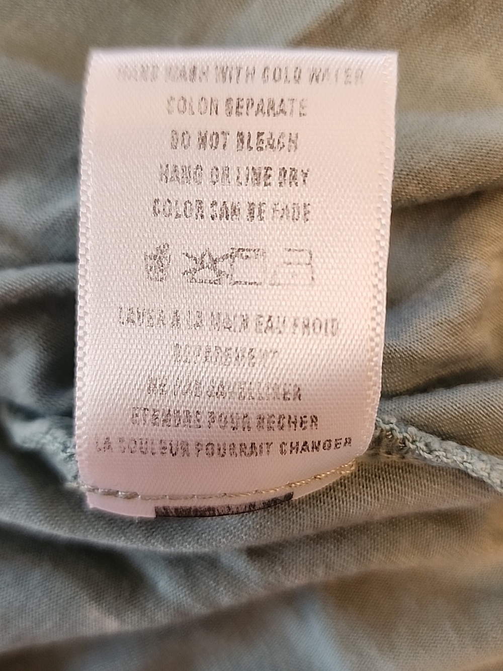 NWOT Altar'd State Washed Chambray Light Blue Short Sleeve Crewneck Tee - Picture 8 of 12